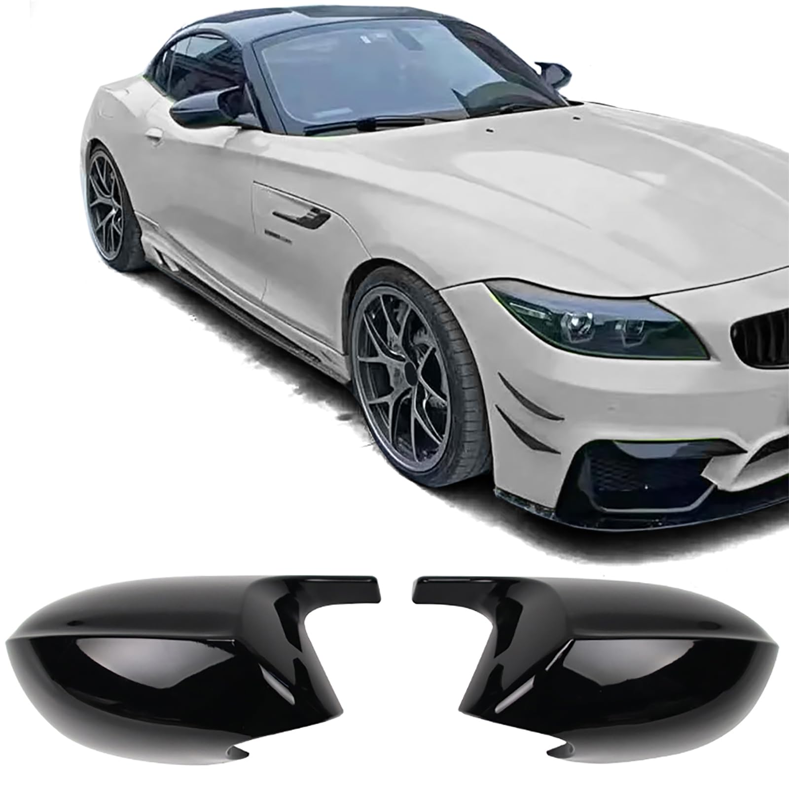 Austausch Spiegelkappen Schwarz Glanz passt für BMW Z4 E89 2009-2016 von Tenzo-R