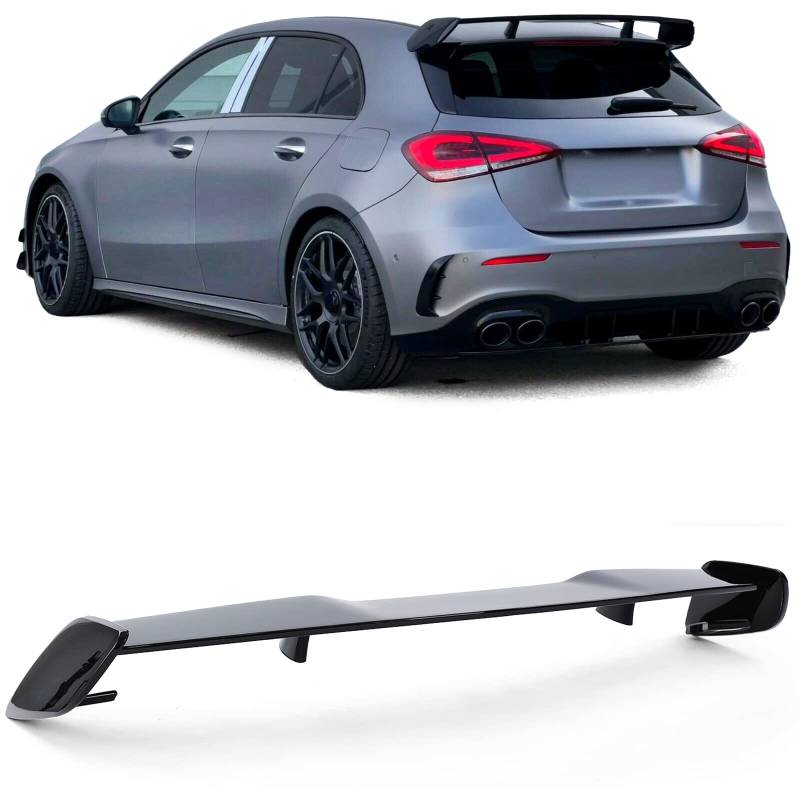 Dach Heckspoiler Sport Optik Schwarz Glanz für Mercedes A Klasse W177 ab 18 von Tenzo-R