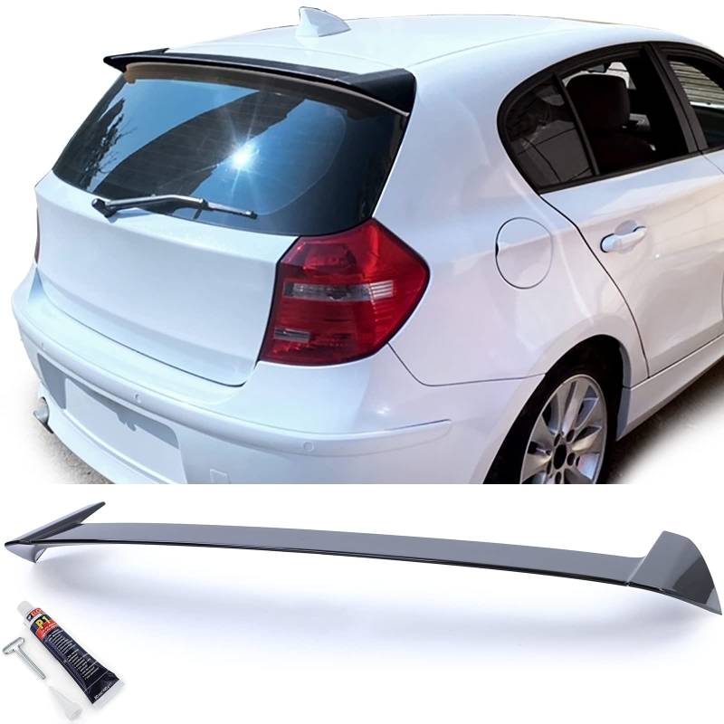 Dachspoiler Heckspoiler Sport Schwarz Glanz passend für BMW 1er E81 E87 04-12 von Tenzo-R