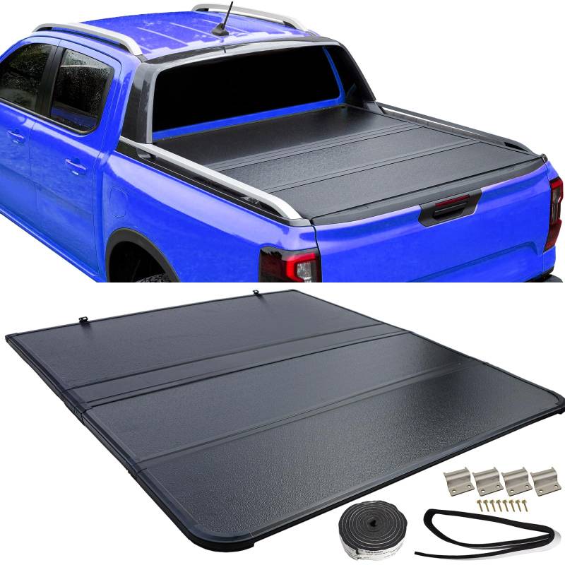 Faltbare Abdeckung Laderaum Ladefläche mit LED für Ford Ranger T9 ab 2023 von Tenzo-R