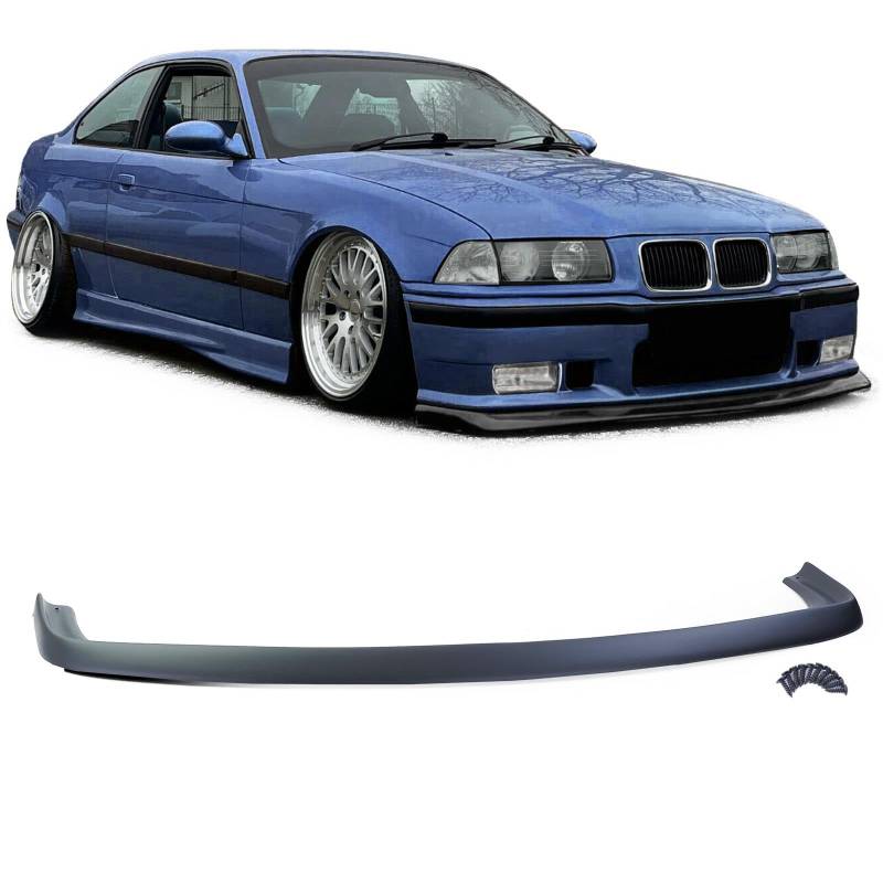 Front Spoiler Lippe FATLIP Schwarz Matt passend für BMW 3er E36 90-99 von Tenzo-R