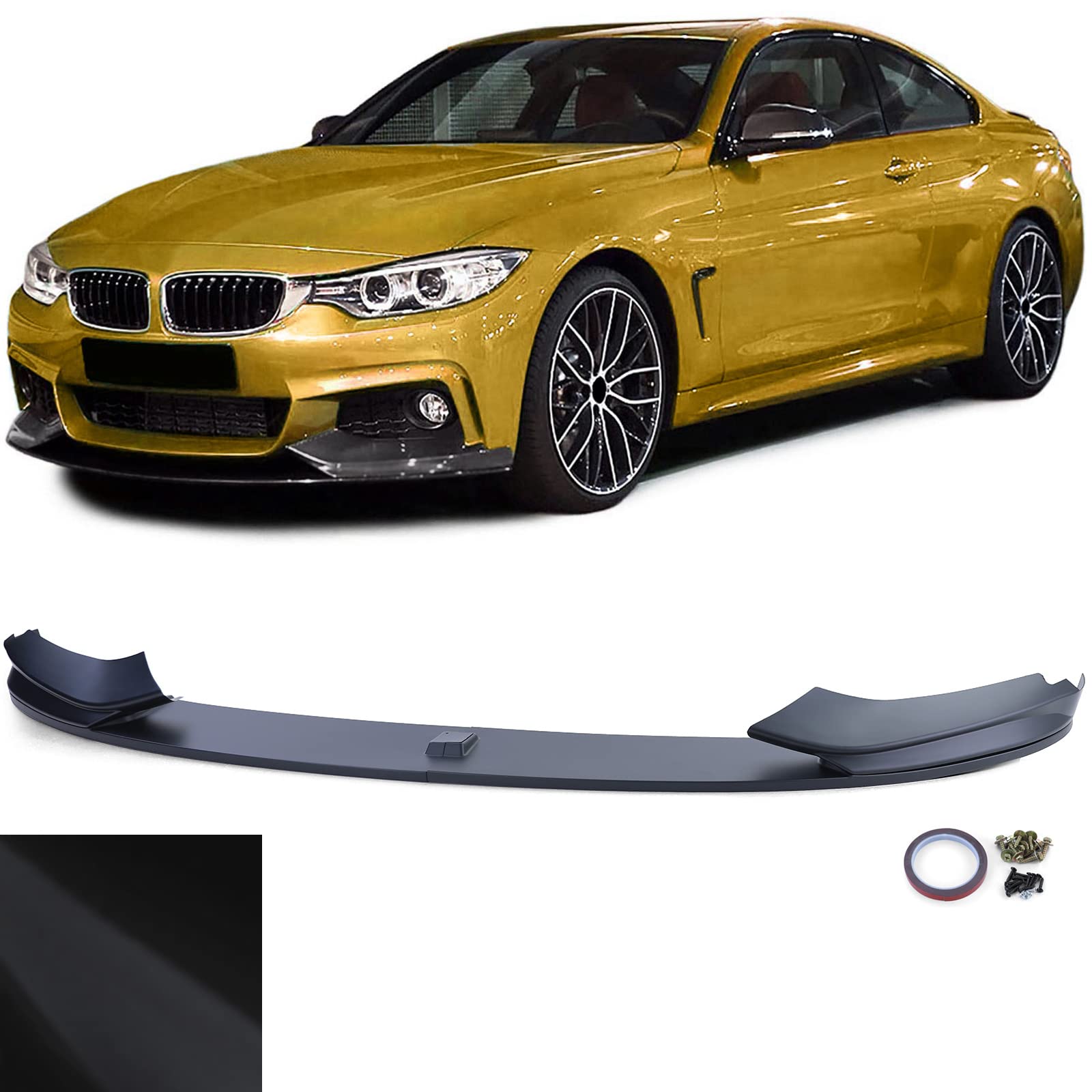 Front Spoiler Lippe Performance Matt passend für BMW 4er F32 F33 F36 ab 13 von Tenzo-R