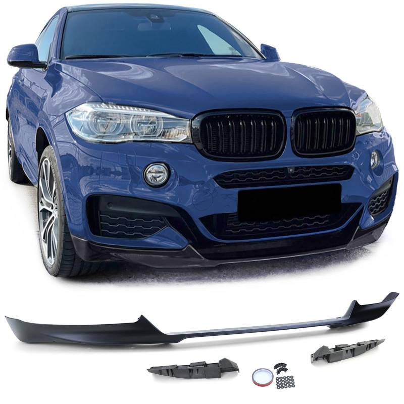 Front Spoiler Lippe Performance Schwarz Matt passend für BMW X6 F16 14-19 von Tenzo-R