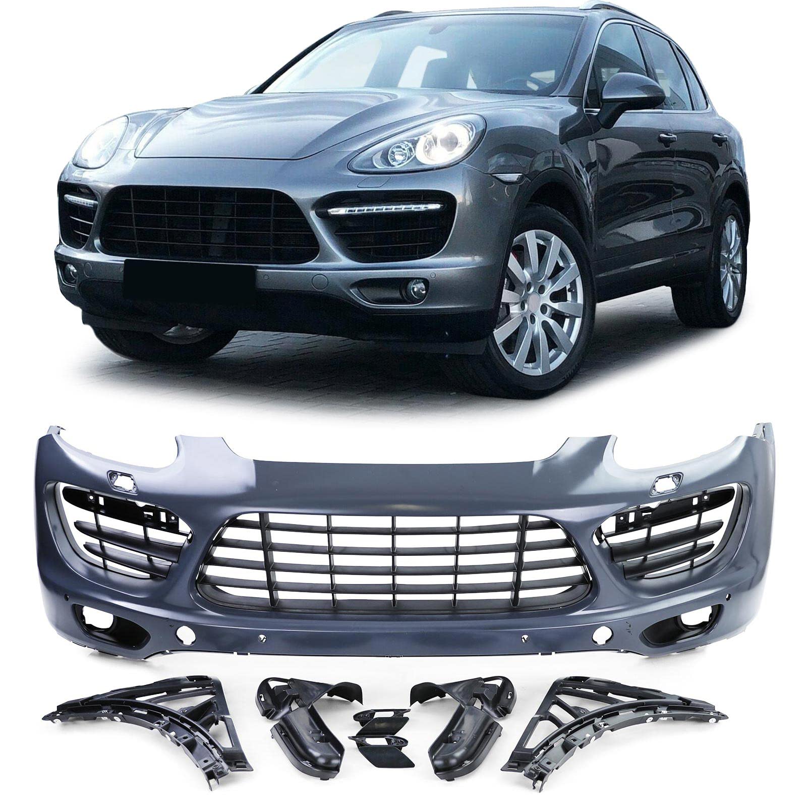 Front Stoßstange Turbo Optik für Porsche Cayenne 92A Vorfacelift 10-14 von Tenzo-R