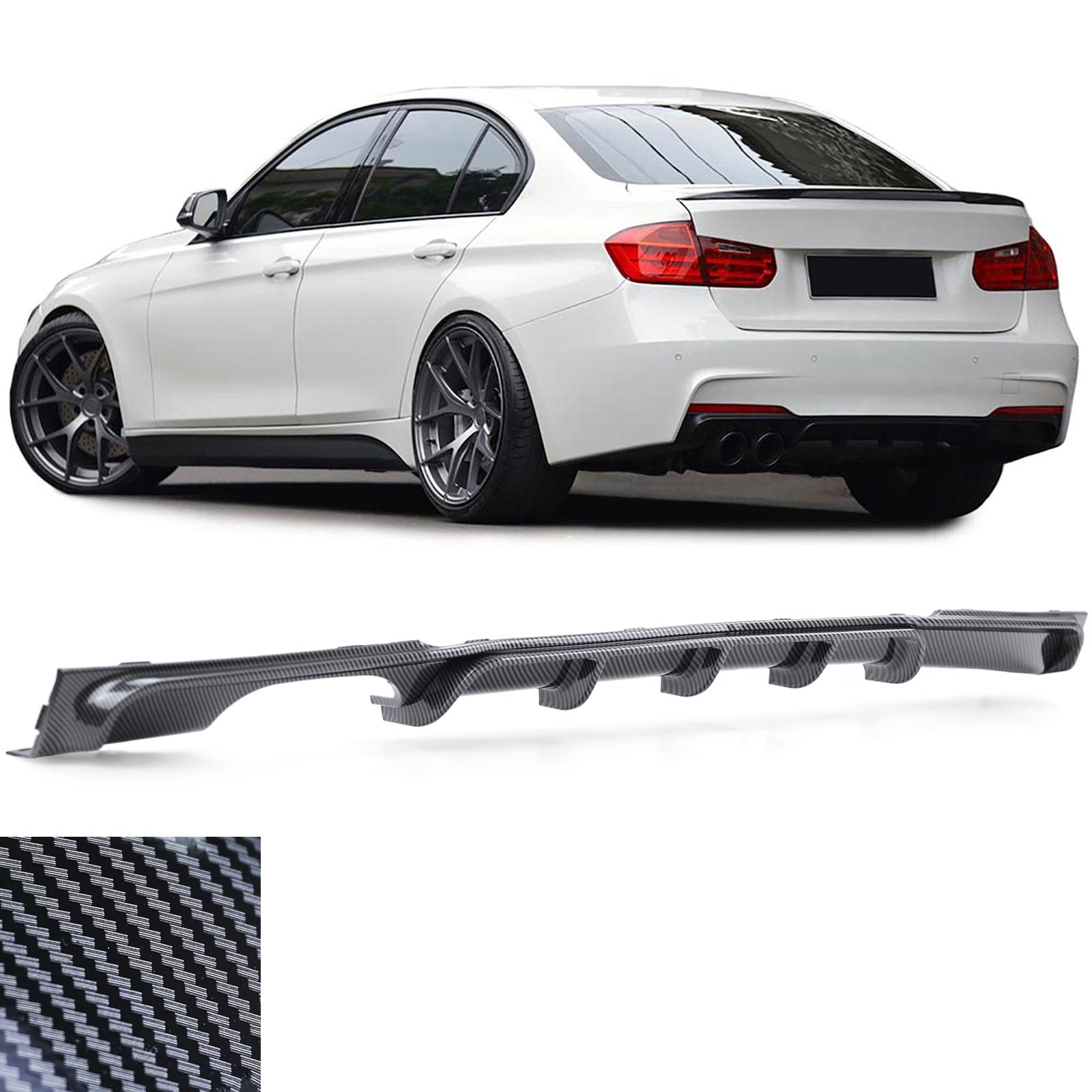 Heckdiffusor Performance Carbon passt für BMW F30 F31 320 325 328 330 335 von Tenzo-R