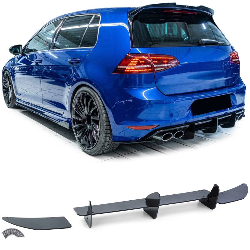 Heckdiffusor Splitter Heckansatz Performance für VW Golf 7 R Vorfacelift 12-17 von Tenzo-R