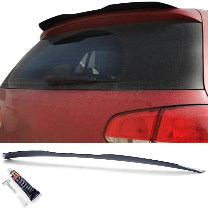 Heckspoiler Dachkantenspoiler Schwarz Glanz für VW Golf 6 7 GTI GTD R 09-20 von Tenzo-R