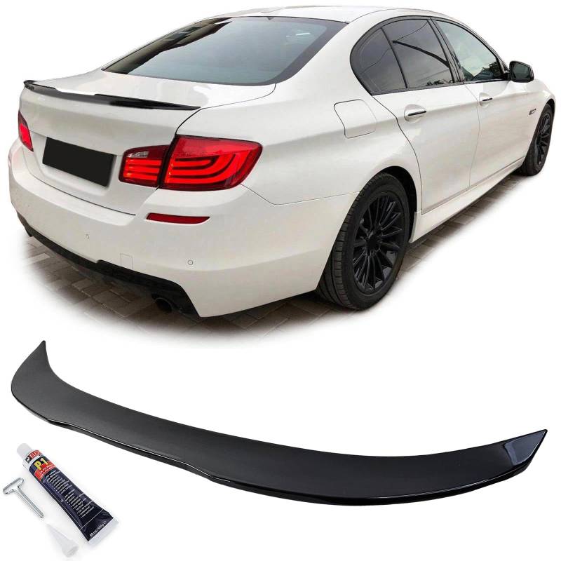 Heckspoiler Ducktail Schwarz Glanz passend für 5er BMW F10 Limousine 09-17 von Tenzo-R