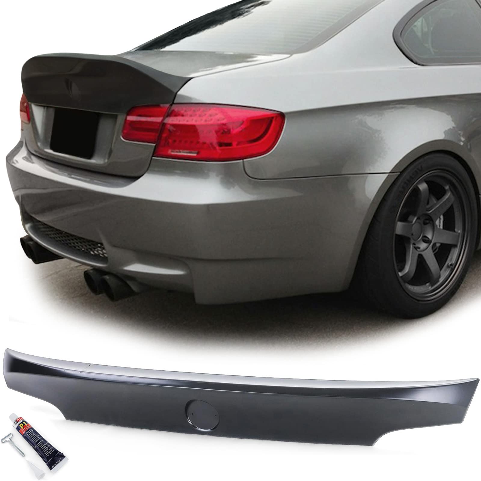 Heckspoiler Sportausführung Ducktail CSL Look passt für 3er BMW E92 Coupe 06-13 von Tenzo-R