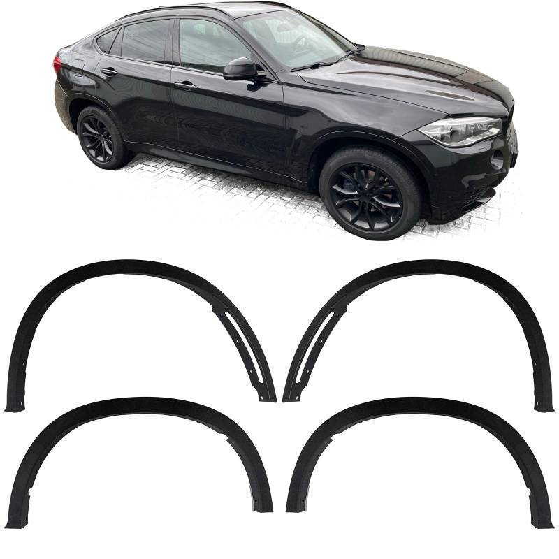 Kotflügel Radlauf Verbreiterungen Set passt für BMW X6 F16 14-19 von Tenzo-R