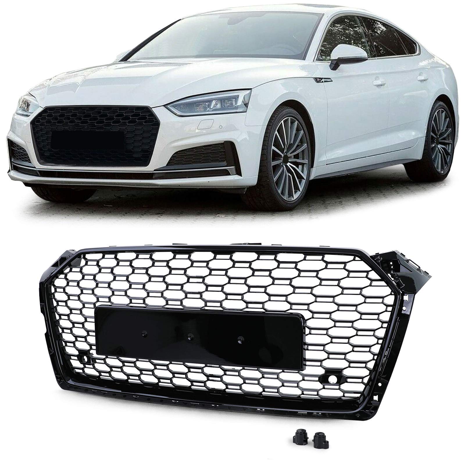 Sport Kühlergrill Grill Schwarz glänzend passend für Audi A5 F5 ab 16 von Tenzo-R