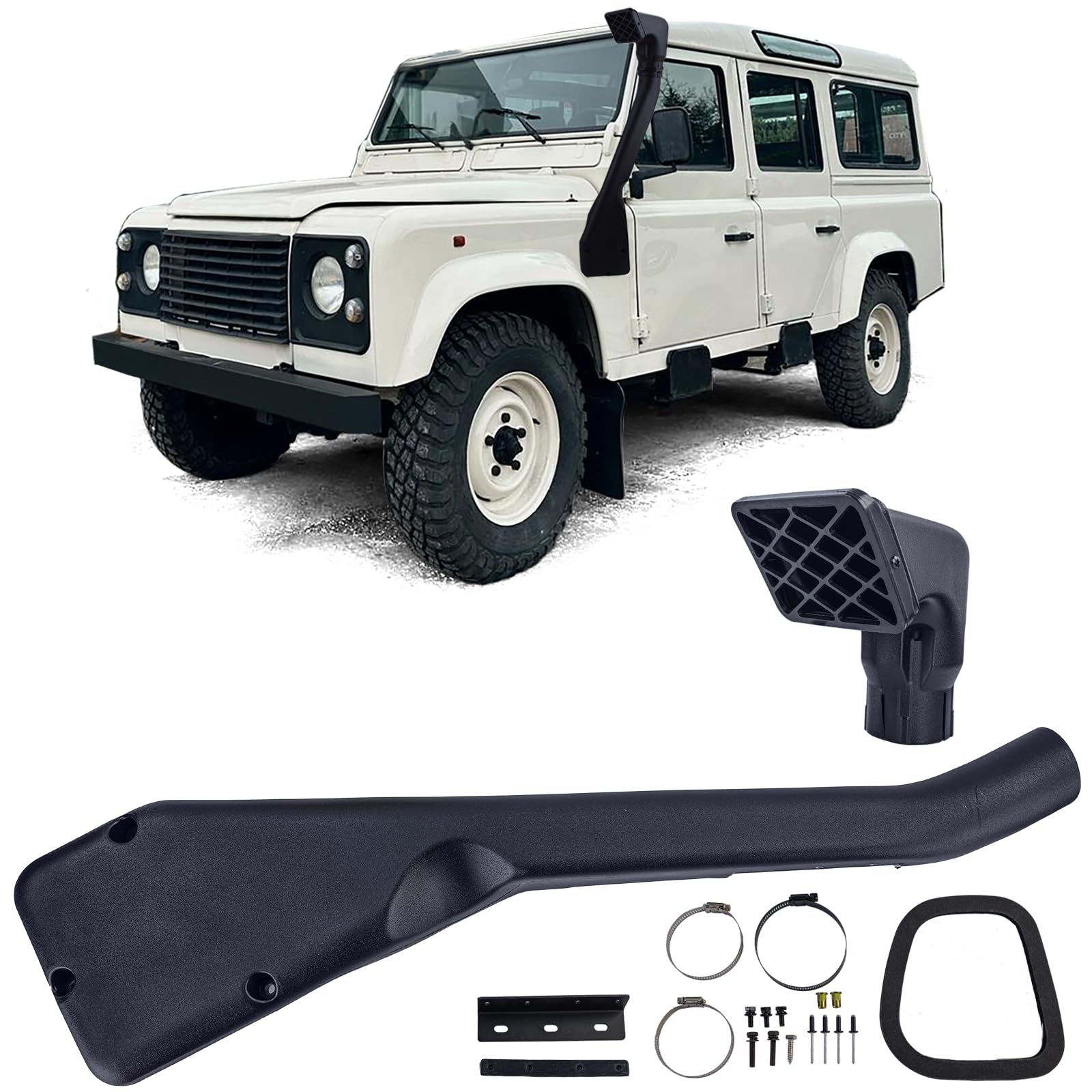 Offroad Schnorchel Kit für Land Rover Defender 200er TDI 2.5 Diesel 90-94 von Tenzo-R