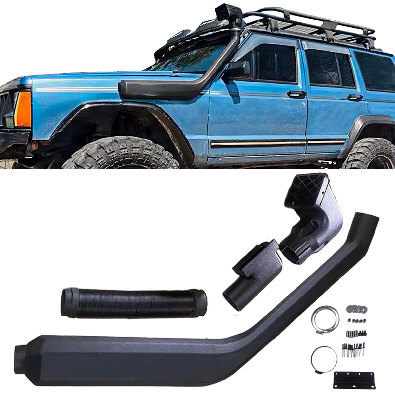 Offroad Schnorchel Kit passt für Jeep Cherokee XJ 4.0 1984-1996 von Tenzo-R