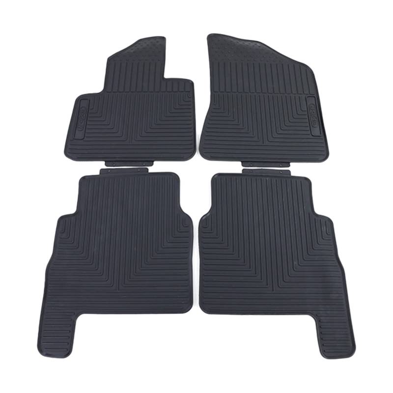 Premium Gummi Fußmatten Set 4-teilig Schwarz für Hyundai Santa Fe cm 06-12 von Tenzo-R