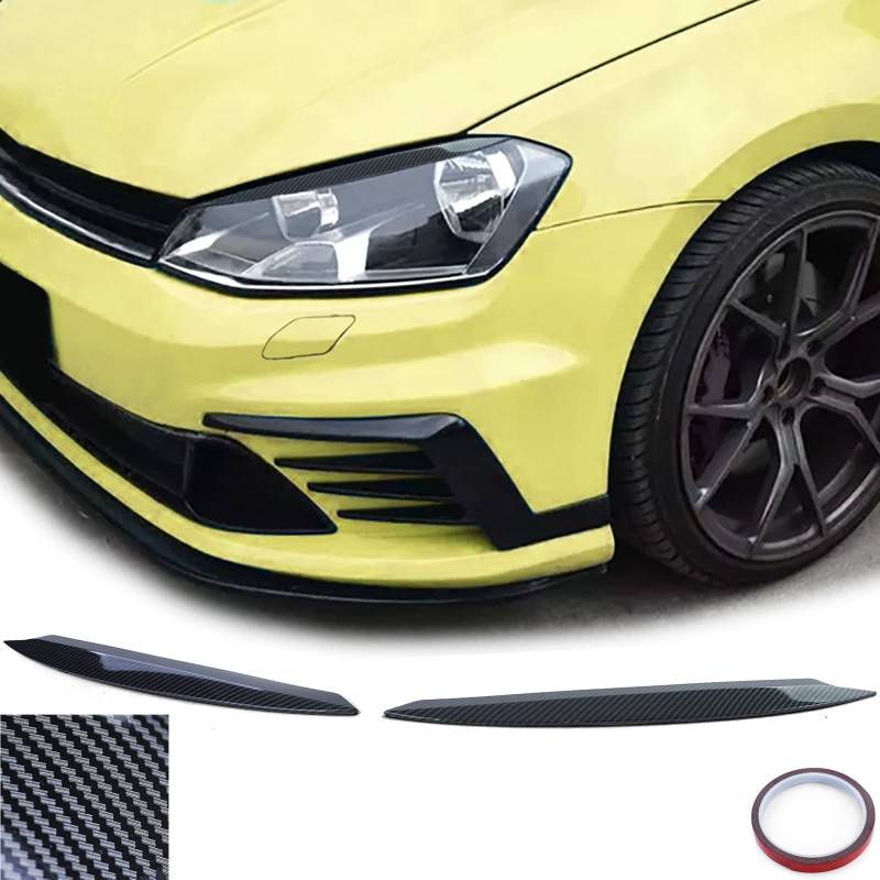 Scheinwerferblenden Böser Blick Carbon Optik für VW Golf 7 5G 12-21 von Tenzo-R