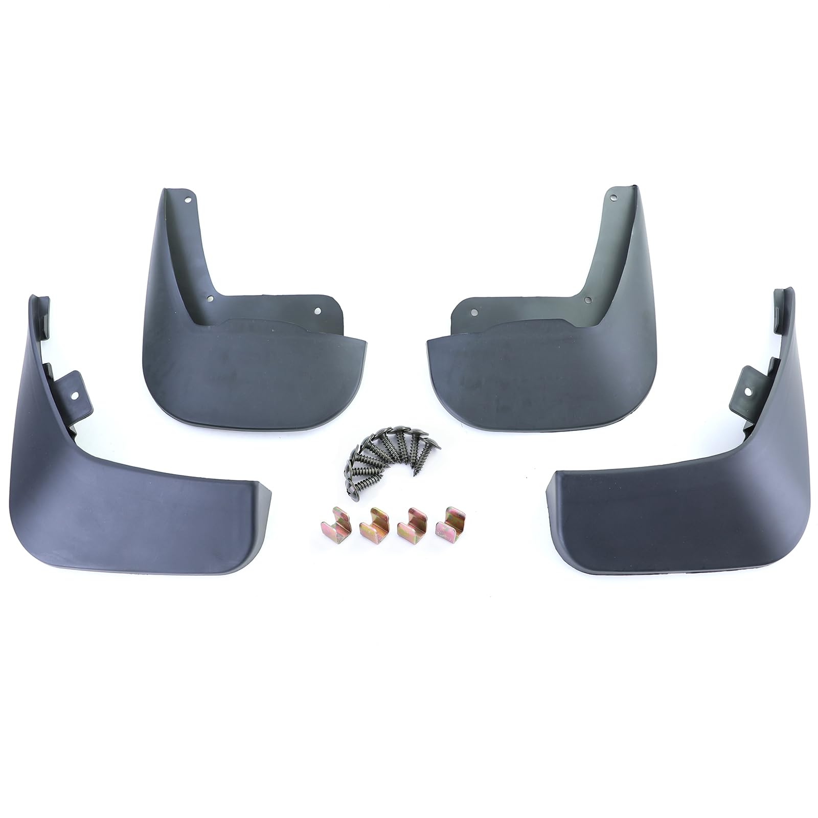 Schmutzfänger Set vorne und hinten Schwarz für VW Passat B6 3C 05-10 von Tenzo-R