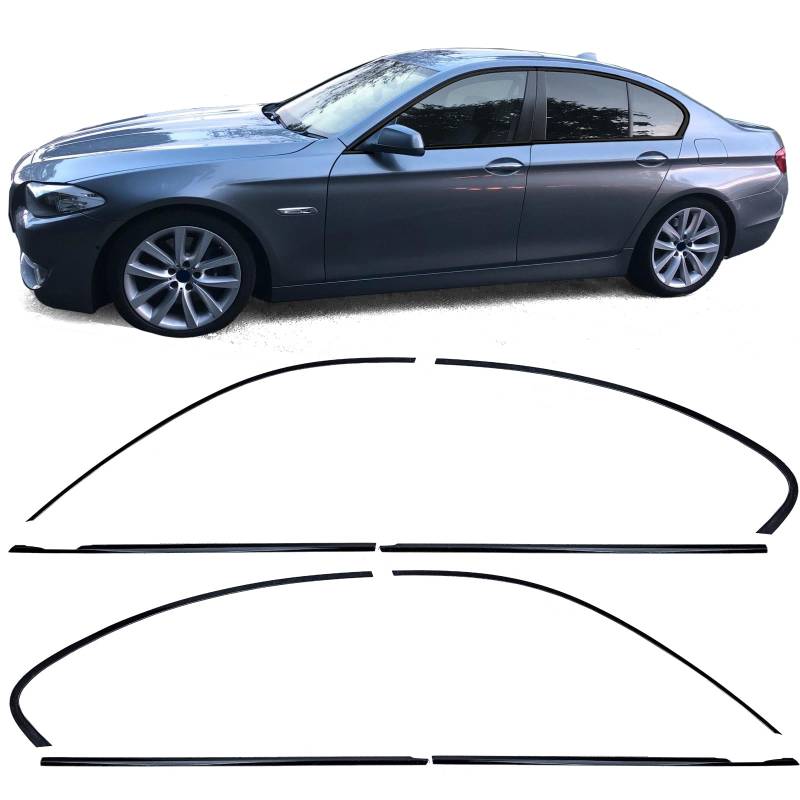 Shadow Line Zierleisten Set Schwarz Glanz passt für 5er BMW F10 Limousine 10-17 von Tenzo-R