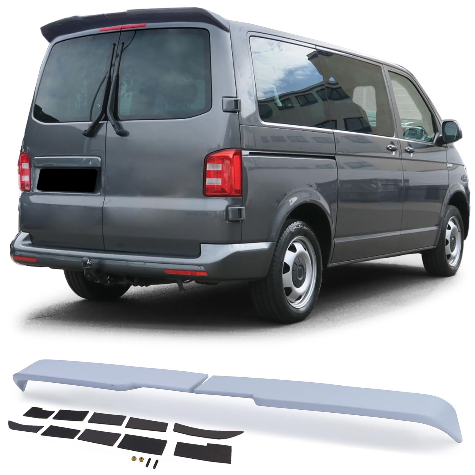 Sport Dachspoiler Heckspoiler mit ABE für VW Bus T6 T6.1 mit Hecktüren von Tenzo-R