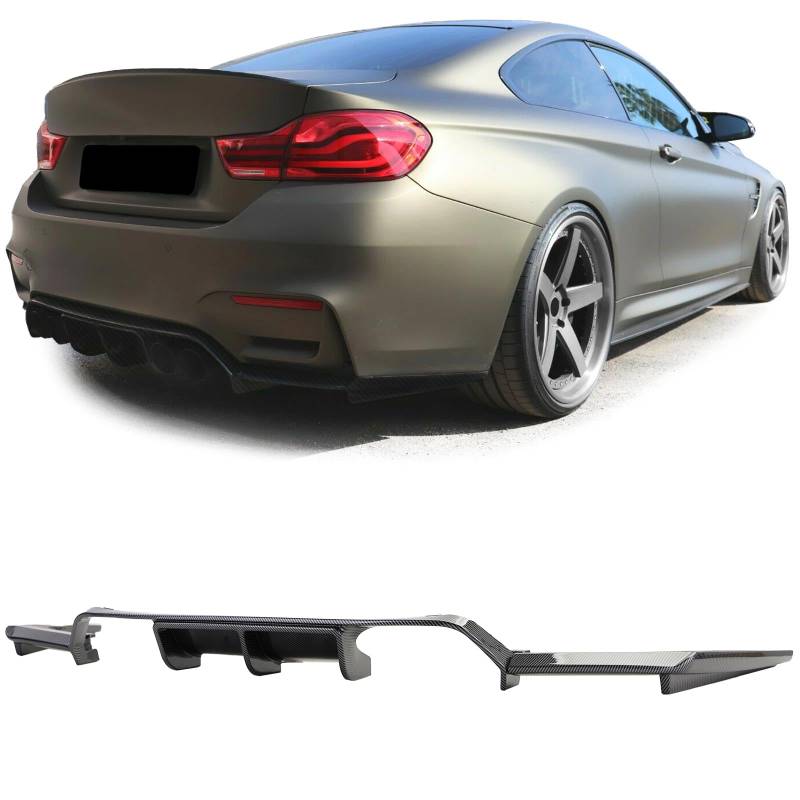 Sport Heckdiffusor Performance Carbon Look passt für BMW M3 F80 M4 F82 F83 ab 14 von Tenzo-R