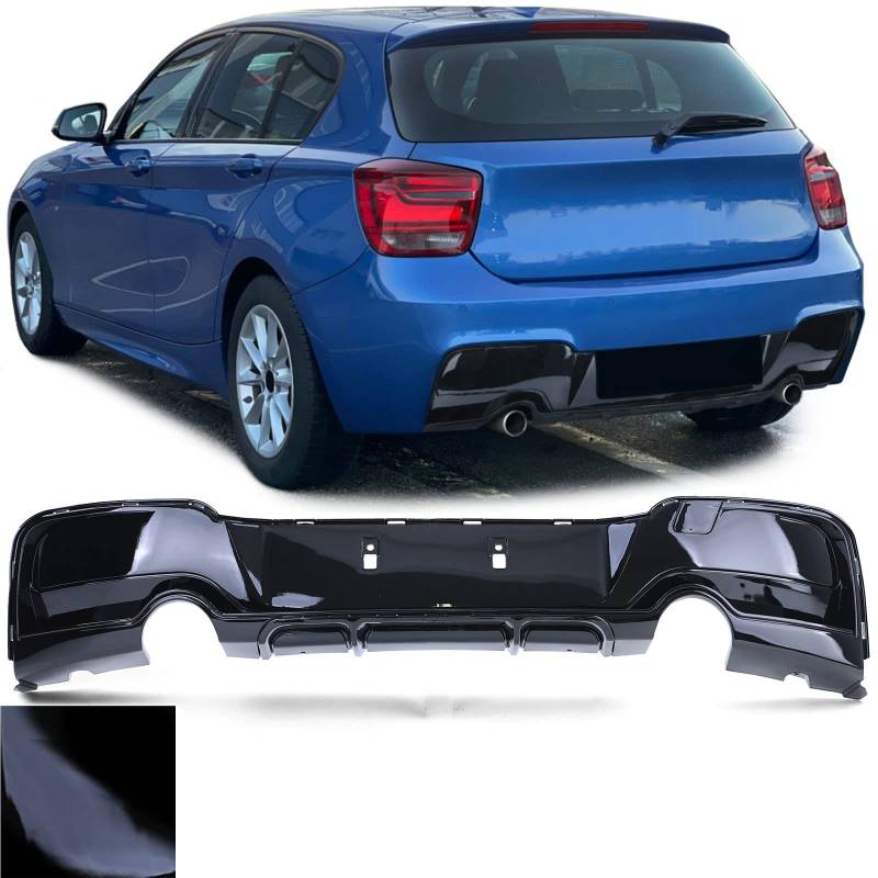 Sport Heckdiffusor Performance Glanz passend für 1er BMW F20 F21 M135i 11-15 von Tenzo-R