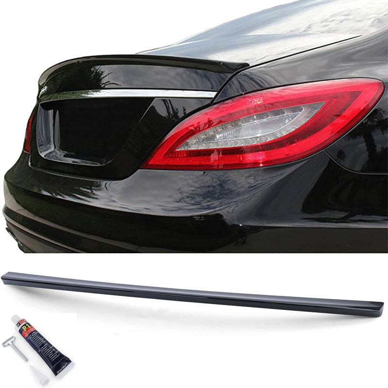 Sport Heckspoiler Lippe Schwarz Glanz passend für Mercedes CLS C218 11-18 von Tenzo-R