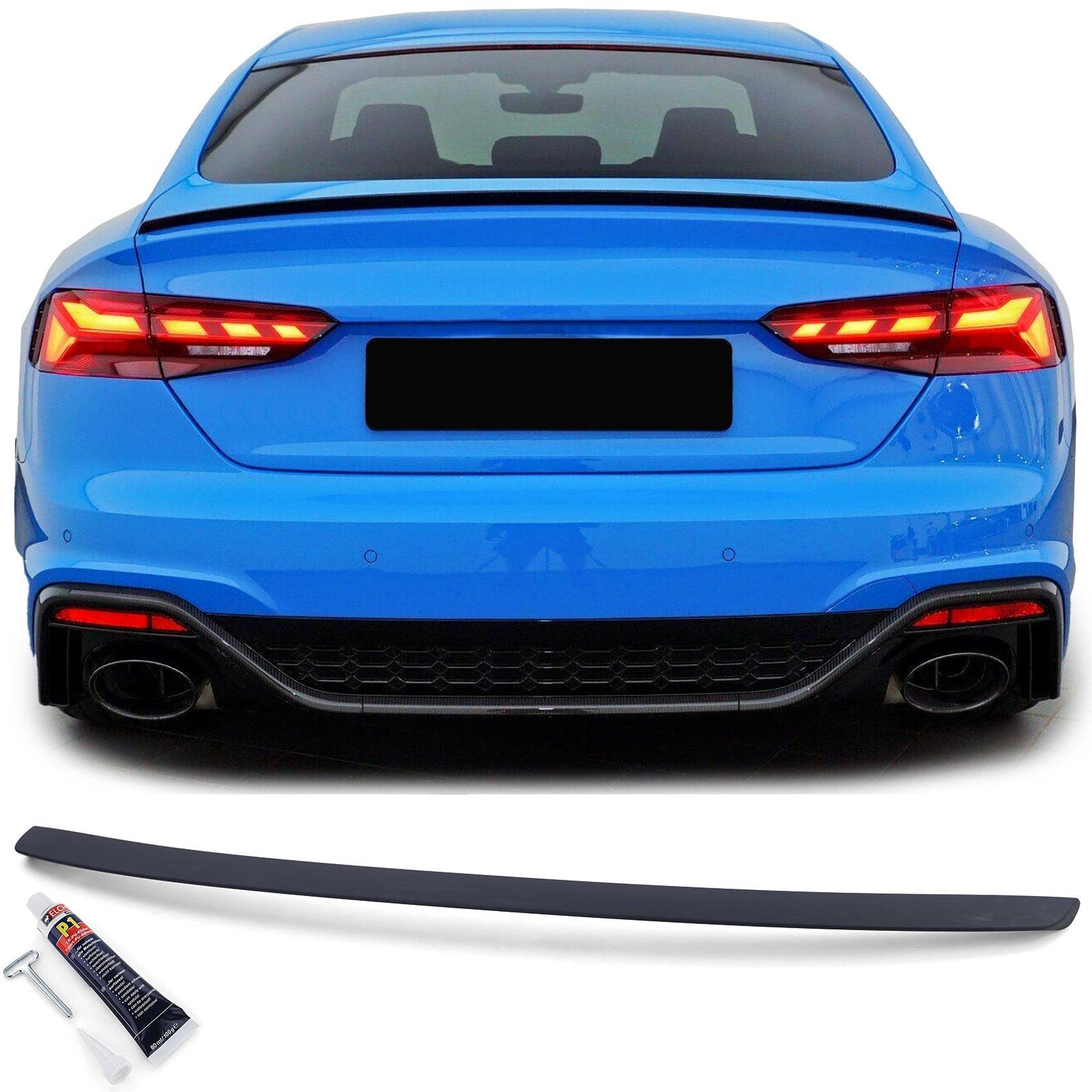 Sport Heckspoiler Lippe mit ABE passt für Audi A5 Sportback S5 RS5 F5 ab 2016 von Tenzo-R