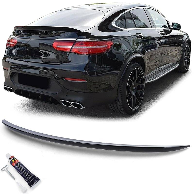 Sport Heckspoiler Schwarz Glanz mit ABE für Mercedes GLC Coupe C253 16-19 von Tenzo-R