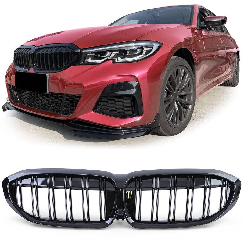 Sport Kühlergrill Doppelsteg Performance Glanz passend für 3er BMW G20 G21 ab 18 von Tenzo-R