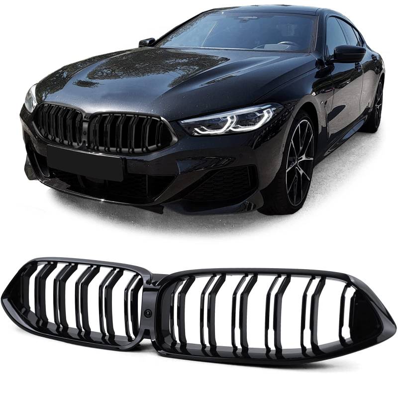 Sport Kühlergrill Doppelsteg Performance Glanz passend für 8er BMW G14 G15 G16 von Tenzo-R