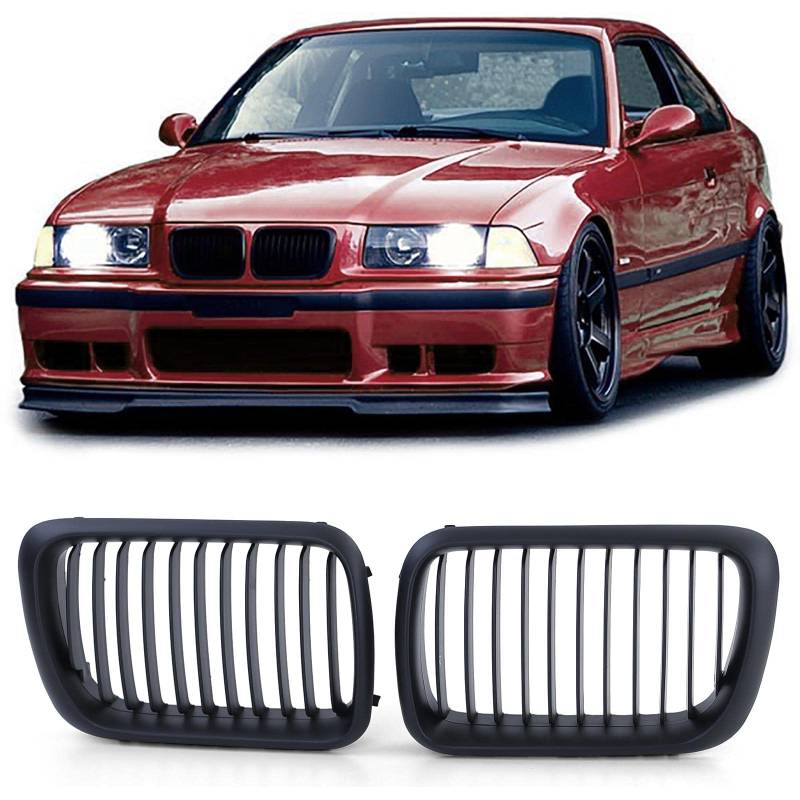 Sport Kühlergrill Performance Matt passend für BMW 3er E36 Coupe Cabrio 96-99 von Tenzo-R