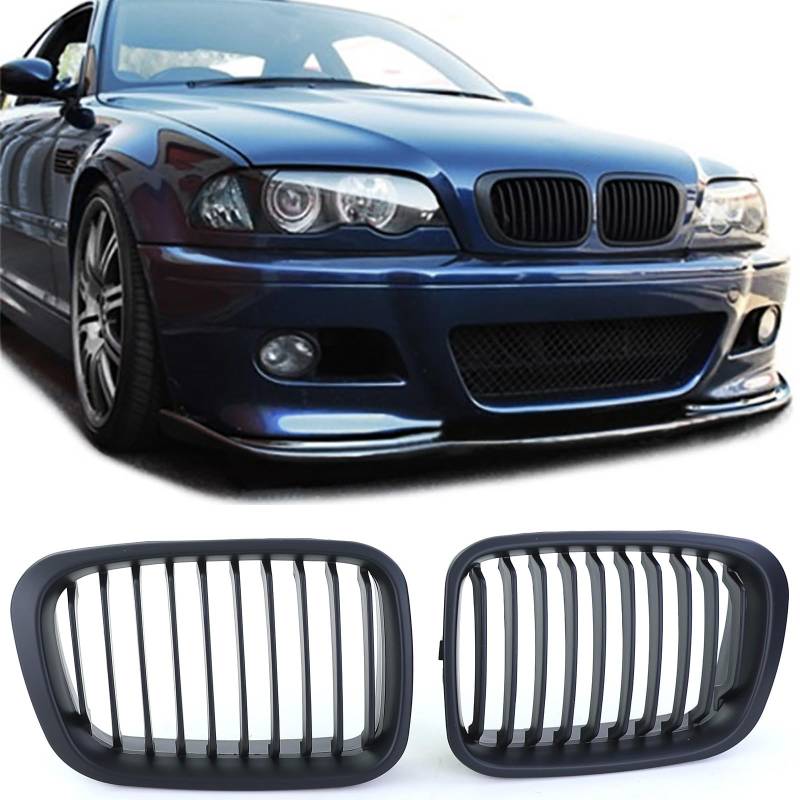 Sport Kühlergrill Performance Matt passend für BMW 3er E46 Limo Touring 98-01 von Tenzo-R