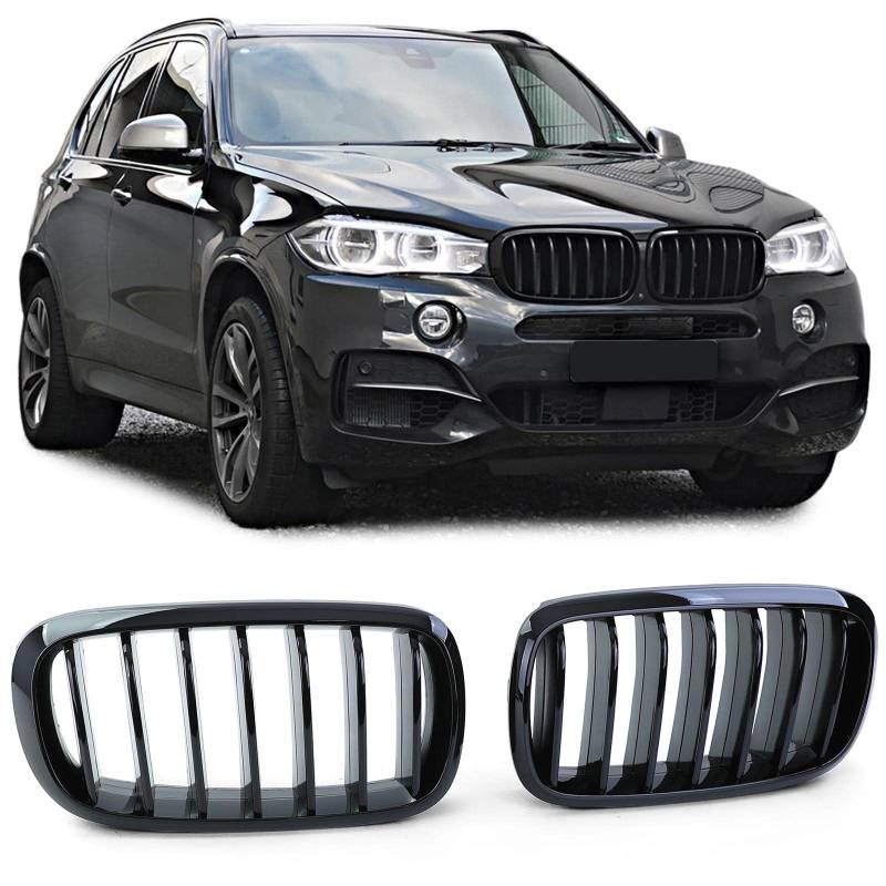 Sport Kühlergrill Performance Schwarz Glanz passend für BMW X5 F15 X6 F16 13-19 von Tenzo-R