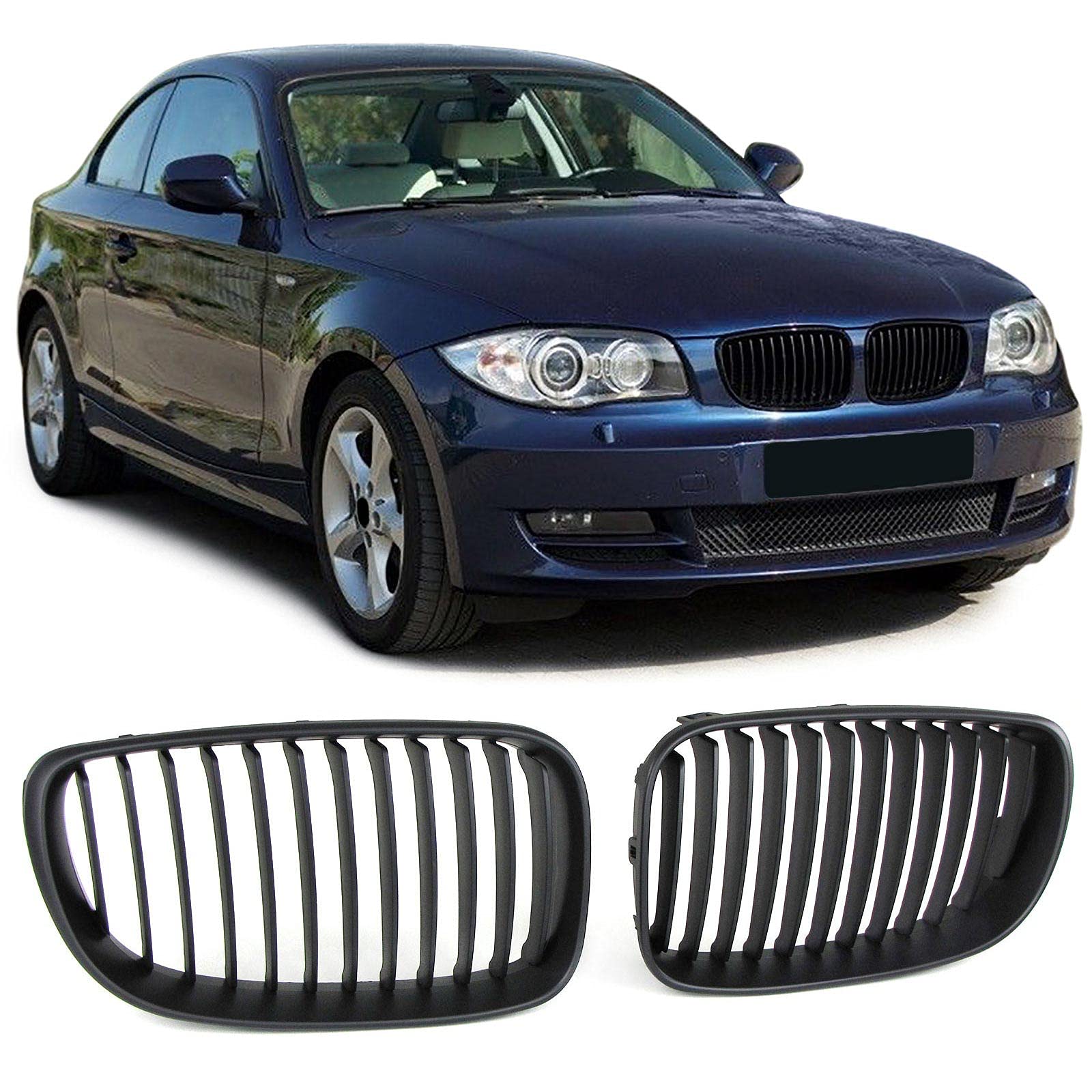 Sport Kühlergrill Performance Schwarz passend für 1er BMW E81 E82 E87 E88 07-12 von Tenzo-R