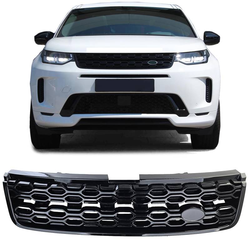 Sport Kühlergrill Schwarz Glanz für Land Rover Discovery Sport L550 ab 2020 von Tenzo-R