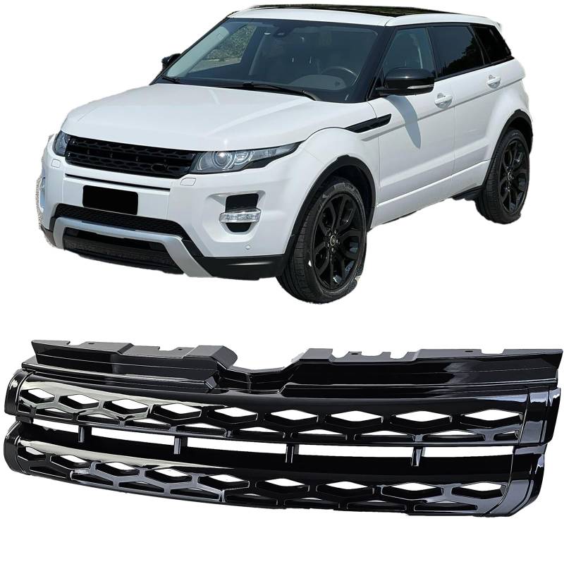 Sport Kühlergrill Schwarz Glanz passt für Range Rover Evoque L538 2011-2015 von Tenzo-R