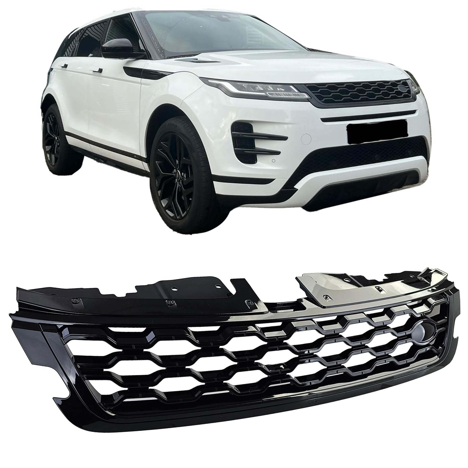 Sport Kühlergrill Schwarz Glanz passt für Range Rover Evoque L551 ab 2019 von Tenzo-R