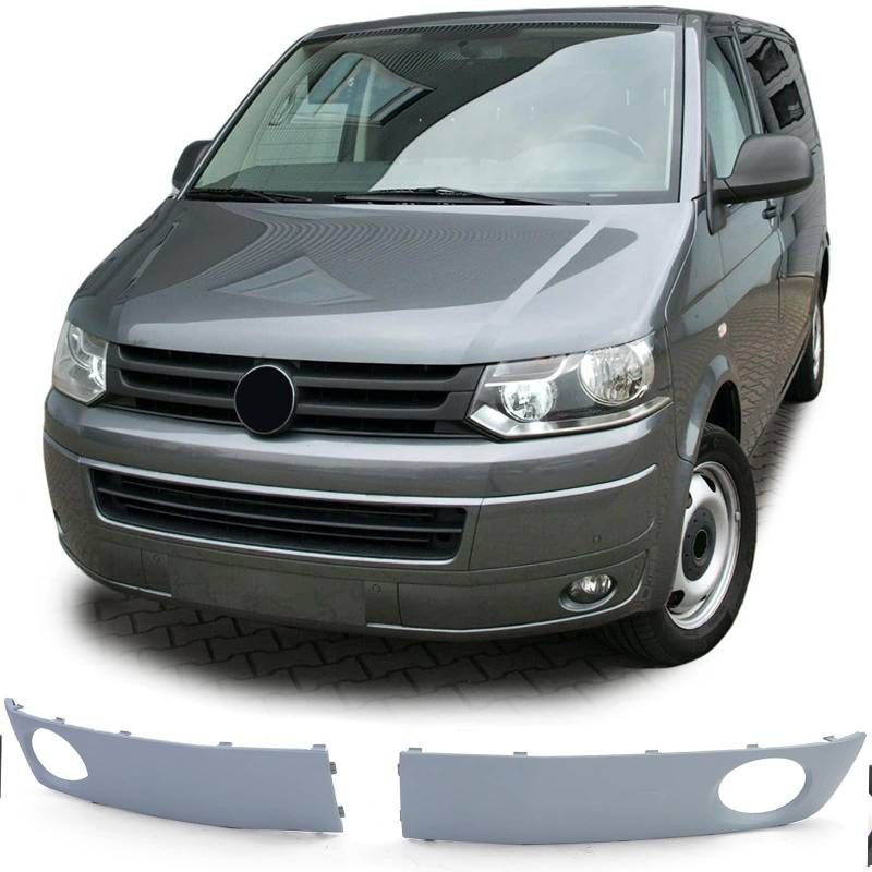 Nebelscheinwerfer Blenden Abdeckungen Gitter für VW Bus Transporter T5 09-15 von Carparts-Online