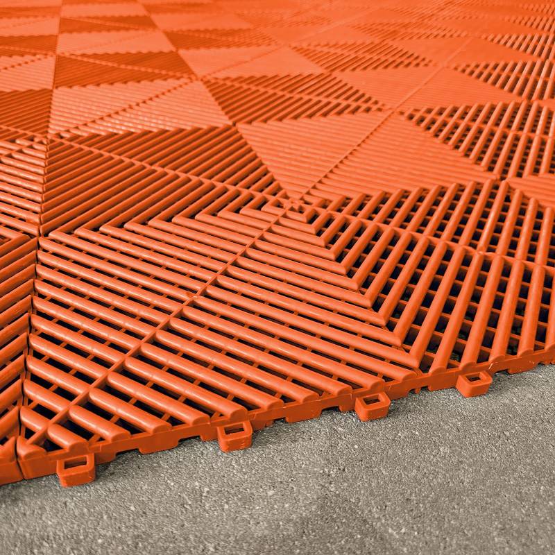 Tenzo-R Performance Bodenfliese Garagenboden Floor Orange 40x40cm von Tenzo-R