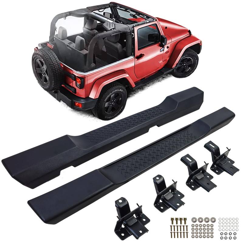 Trittbretter Flankenschutz OE Style für Jeep Wrangler JK 07-18 2-Türer von Tenzo-R