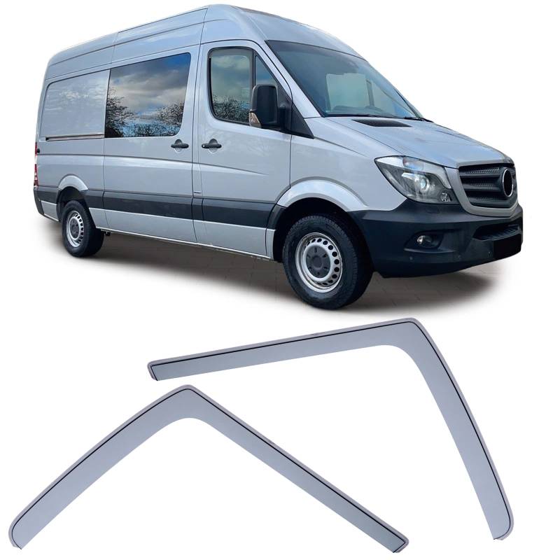 Windabweiser Regenabweiser Windschutz Hell für Mercedes Sprinter W906 06-18 von Tenzo-R