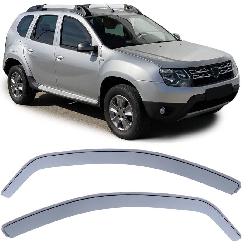 Windabweiser Regenabweiser Windschutz Schwarz Smoke für Dacia Duster SD 10-18 von Tenzo-R