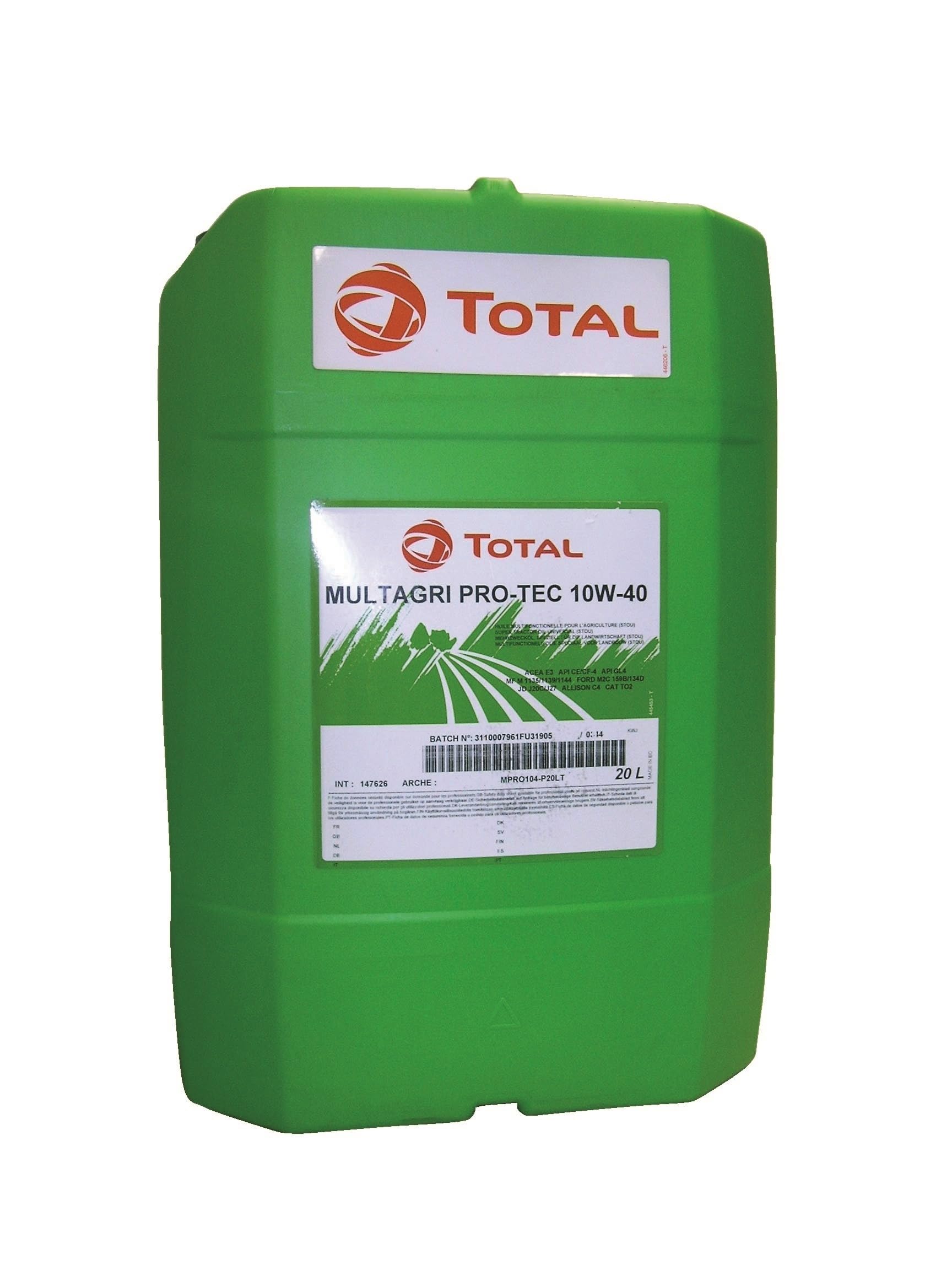 TERAM LOISIRS Total Multagri Pro Tec Multifunktionales Landwirtschaftsöl, Kanister, 20 l von Teram Loisirs