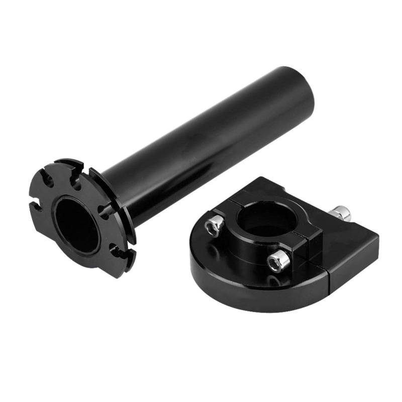 Motorrad 7/8"22mm Lenker Gaspedal Twist Gas, Handgriffe Gas Gasrohr Universal für Motorrad Scooter Dirt Bike(schwarz) von Terisass