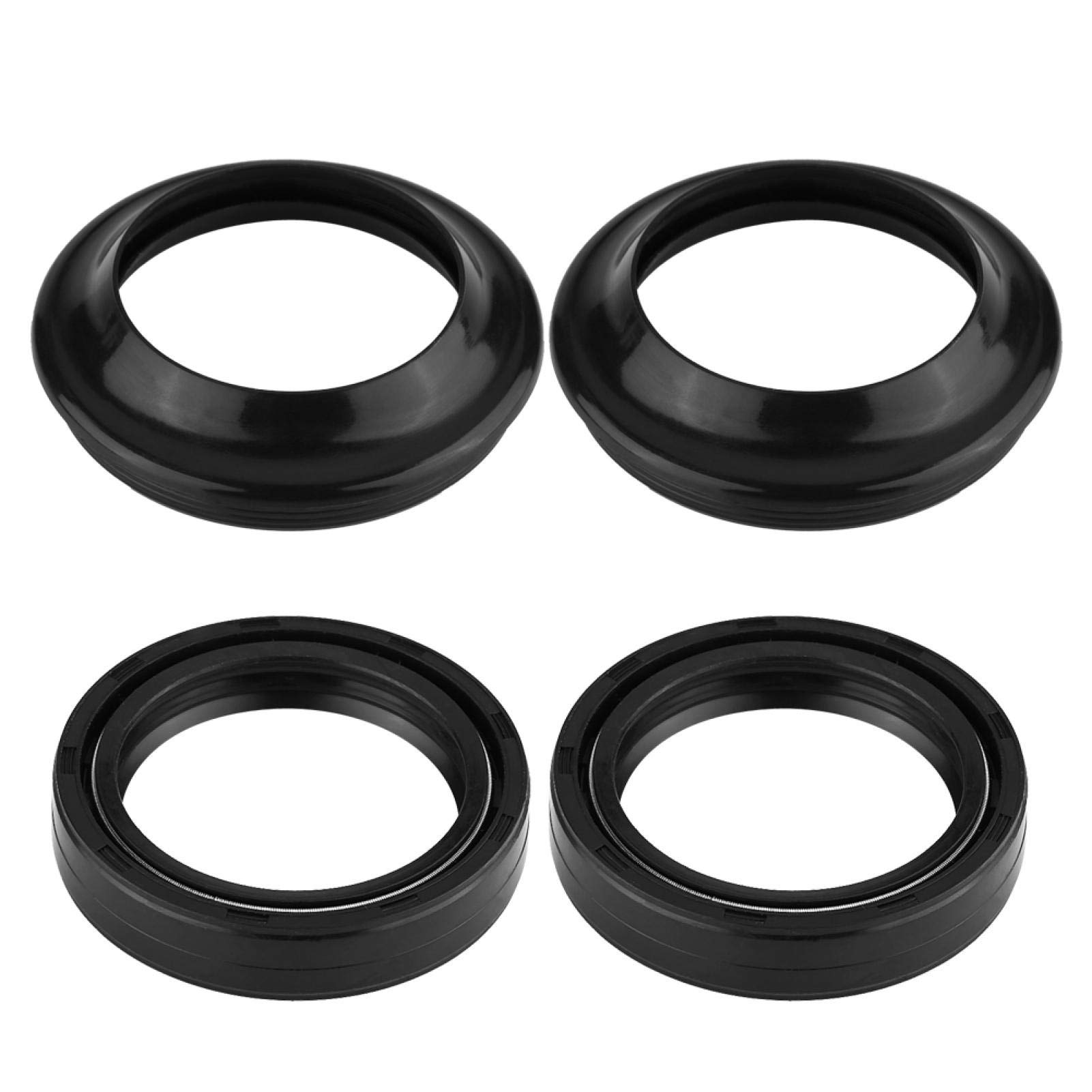 Motorrad Motorrad Vorderradgabel Öldichtung und Staubdichtungssatz 41mm x 54mm x 11mm Passend für GSX750F GSXR750 Gummi Material Schwarz Farbe von Terisass