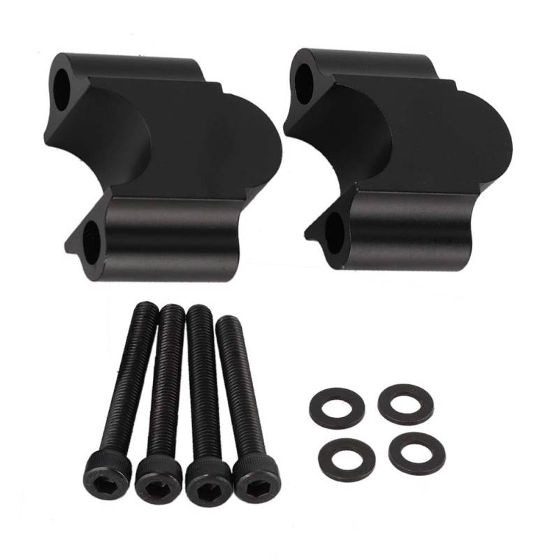 Motorradlenkerverlängerungen Riser Clamp Height Up Adapter für die meisten Motorräder mit 7/8 '' Lenker.(Schwarz) von Dttra