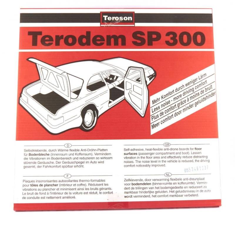 Teroson 150055 Schalldämmmatten, 50 x 50 cm von Teroson