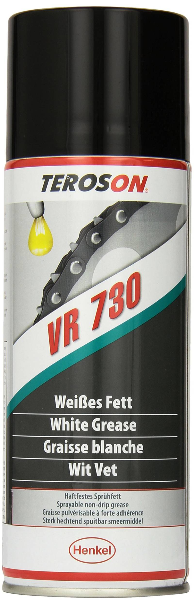 Teroson 341672 Fettspray, 400 ml, Weiß von Teroson