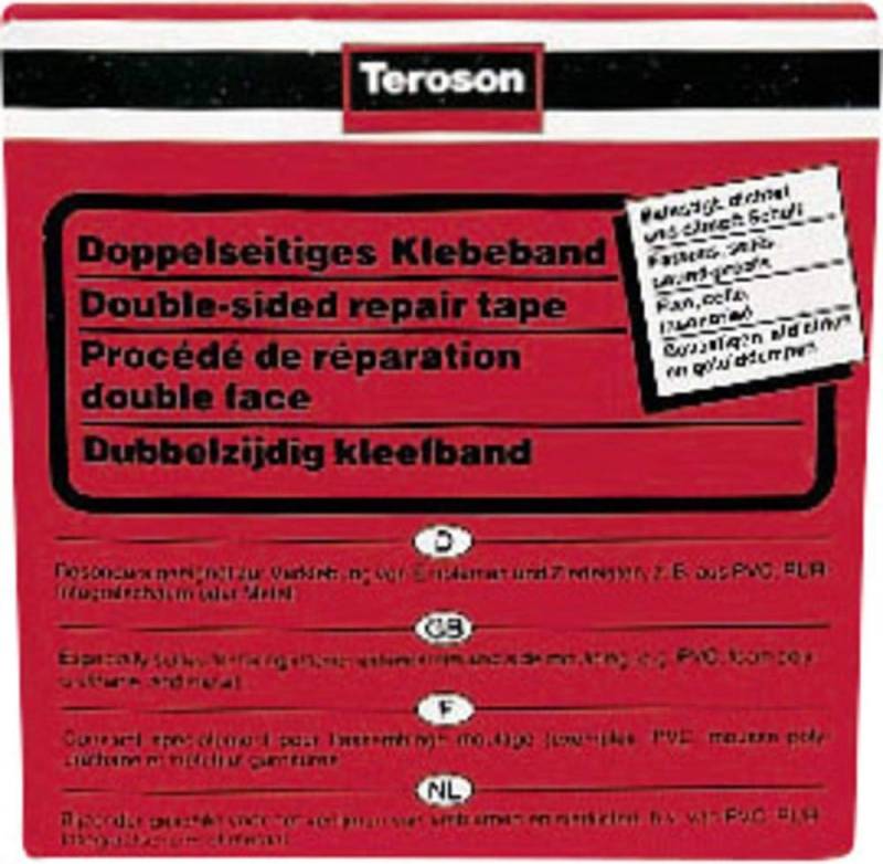 Teroson 93358 Doppelseitiges Klebeband 10 m x 19 mm von Teroson