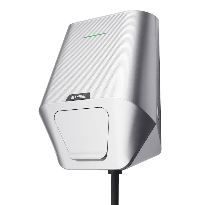 Teskee Wallbox Typ 2 Dreiphasig bis zu 22kW | Kompatibel mit allen Elektrofahrzeugen für den Innen- und Außenbereich | Einstellbarer Strom 16A/24A/32A | 1M Kabel von Teskee