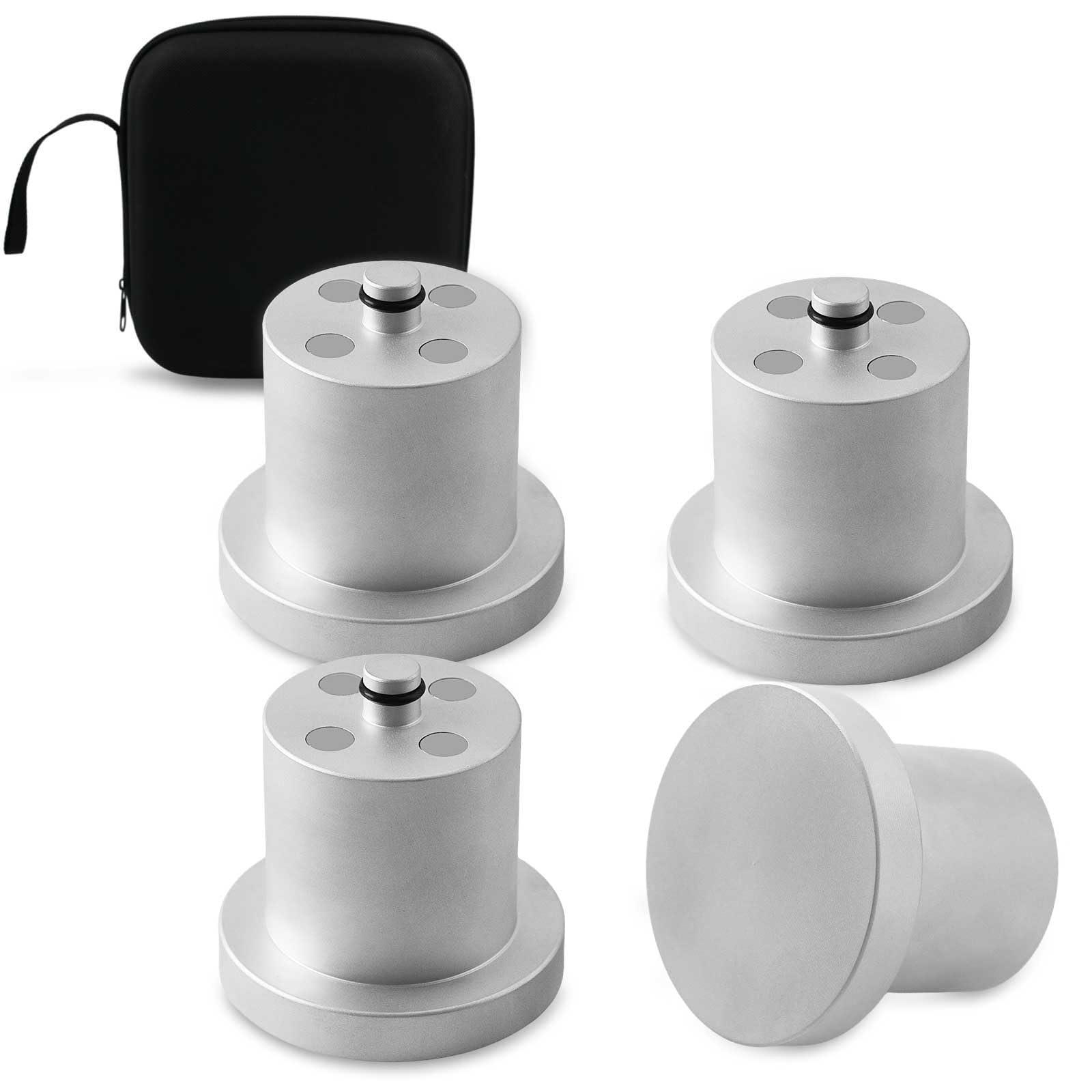 Für Rivian Wagenheber Puck Hebepucks Rivian R1t R1s – Tesmirror Wagenheber Pads für Wagenheber für Rivian R1s R1t Zubehör, 4 Stück, 3 Gen Add 4 Magnete von Tesmirror